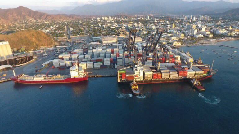 Puerto de Santa Marta. /CORTESÍA SOCIEDAD PORTUSARIA