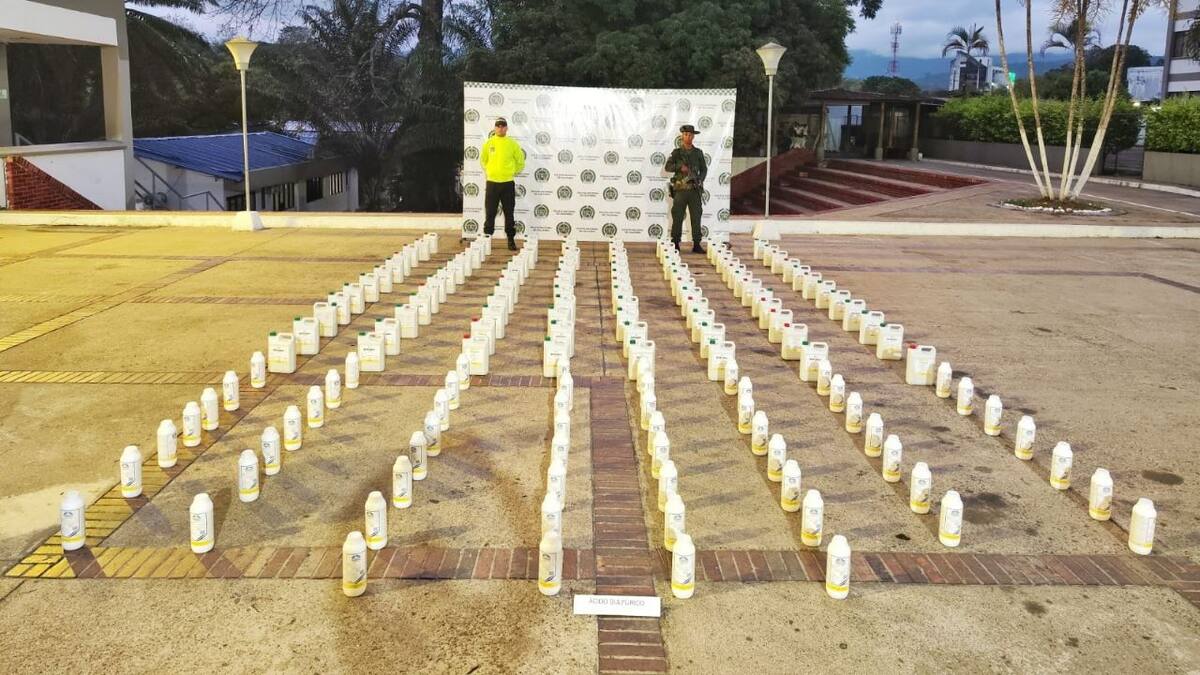En el Caquetá autoridades logran incautar insumos para estupefacientes