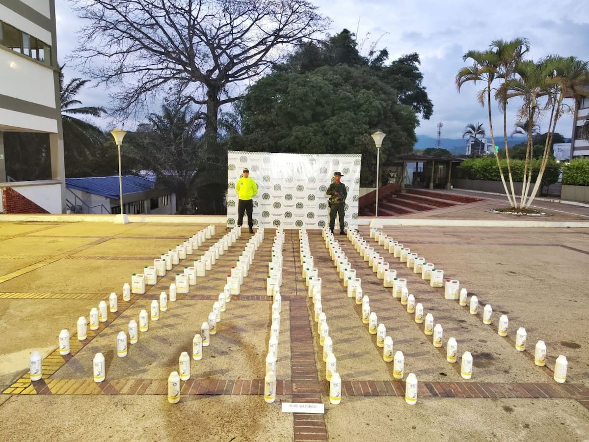 En el Caquetá autoridades logran incautar insumos para estupefacientes