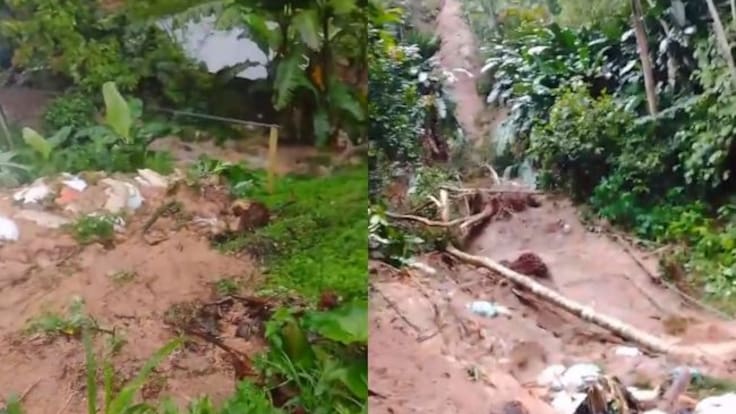 Betsabet Serrano, familia afectada por las lluvias en el El Playón, Santander