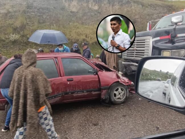 Accidente del padre de Nairo Quintana / Colprensa