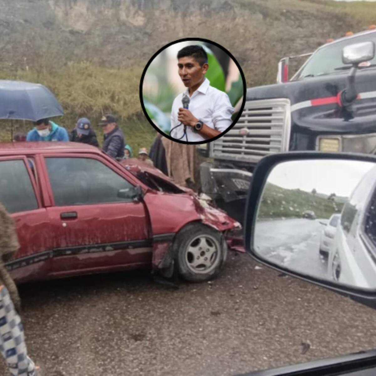 Padre de Nairo Quintana sufrió un accidente de tránsito en Boyacá