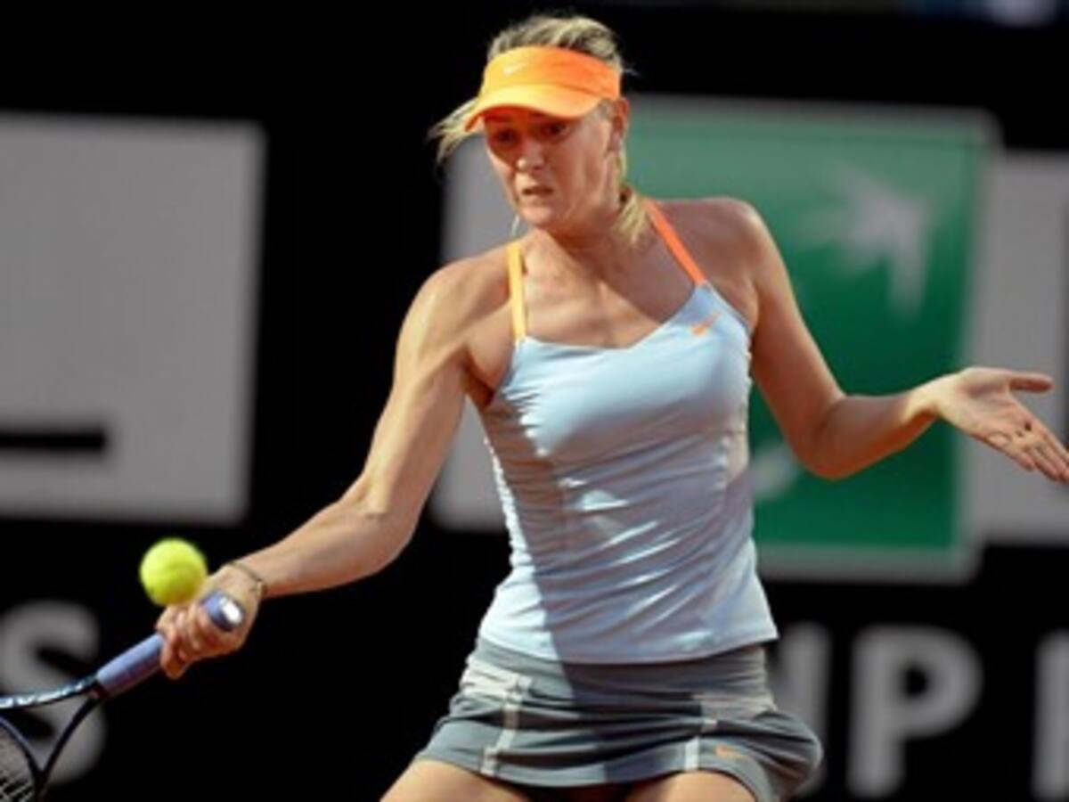 Sharapova se retira del Internacional de tenis de Roma por problemas físicos