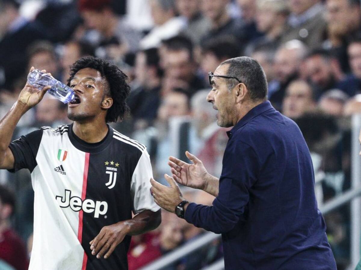Sarri elogió la función defensiva de Cuadrado en la Juventus