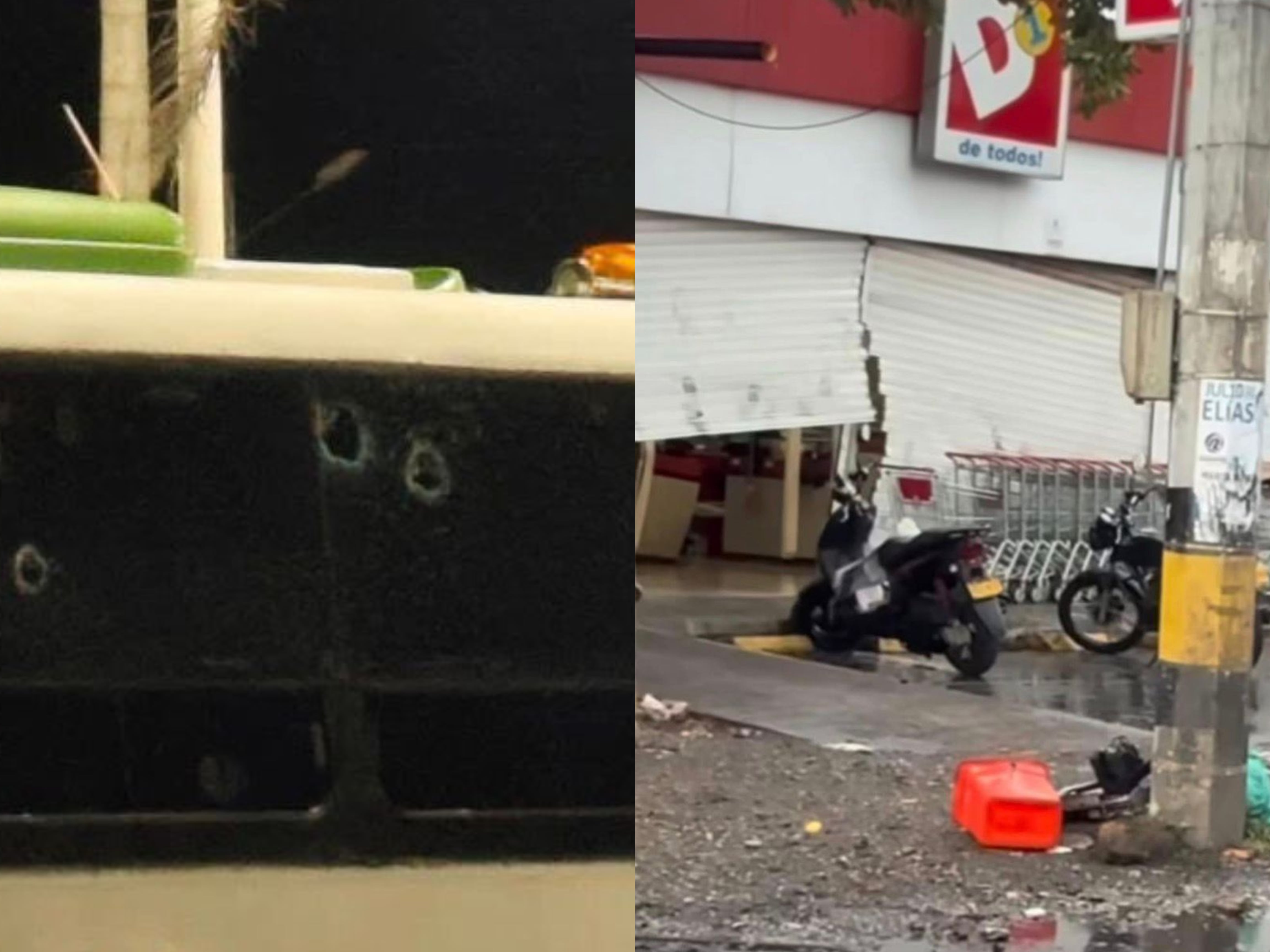 Disturbios en el paro minero en el Bajo Cauca. Foto: Cortesía.