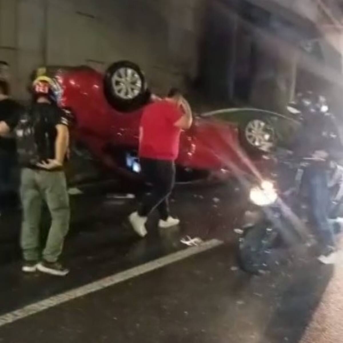 Grave accidente en el intercambiador de Fátima
