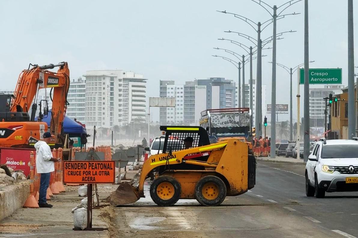 Bandera roja en zona insular y amarilla en la bahía interna, entre las medidas