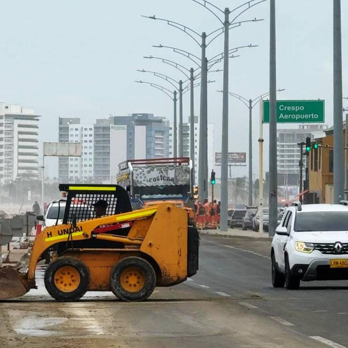 Bandera roja en zona insular y amarilla en la bahía interna, entre las medidas