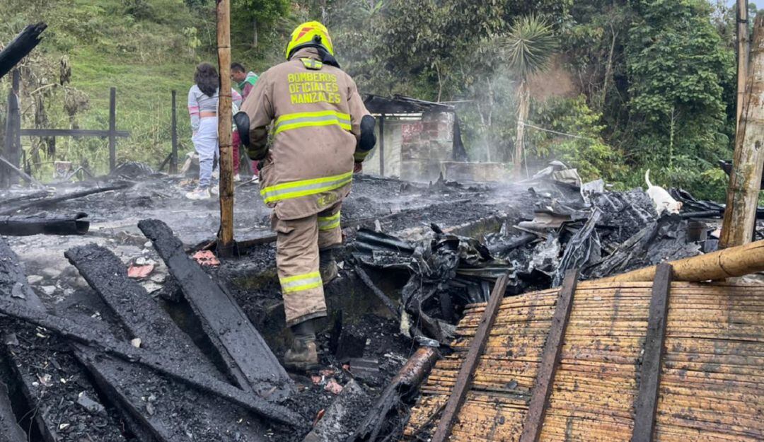 Incendio sector El Guamo