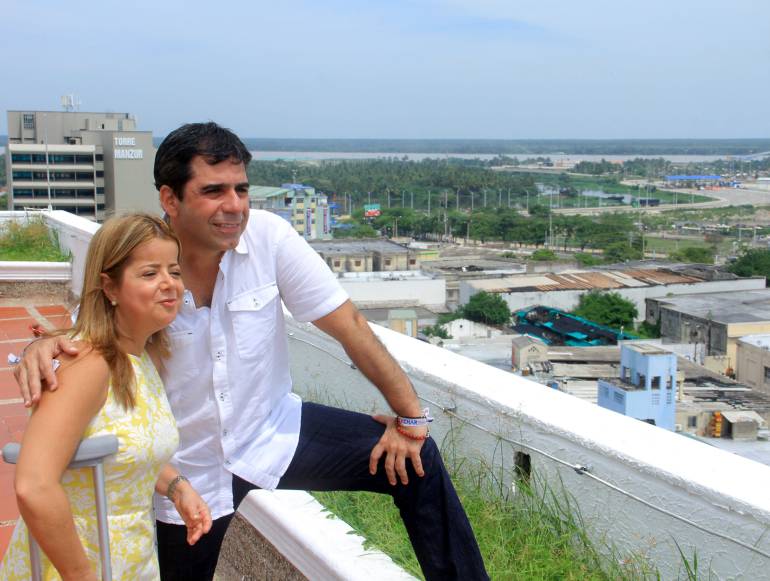 Alejandro Char y Elsa Noguera / Foto: prensa Alcaldía de Barranquilla