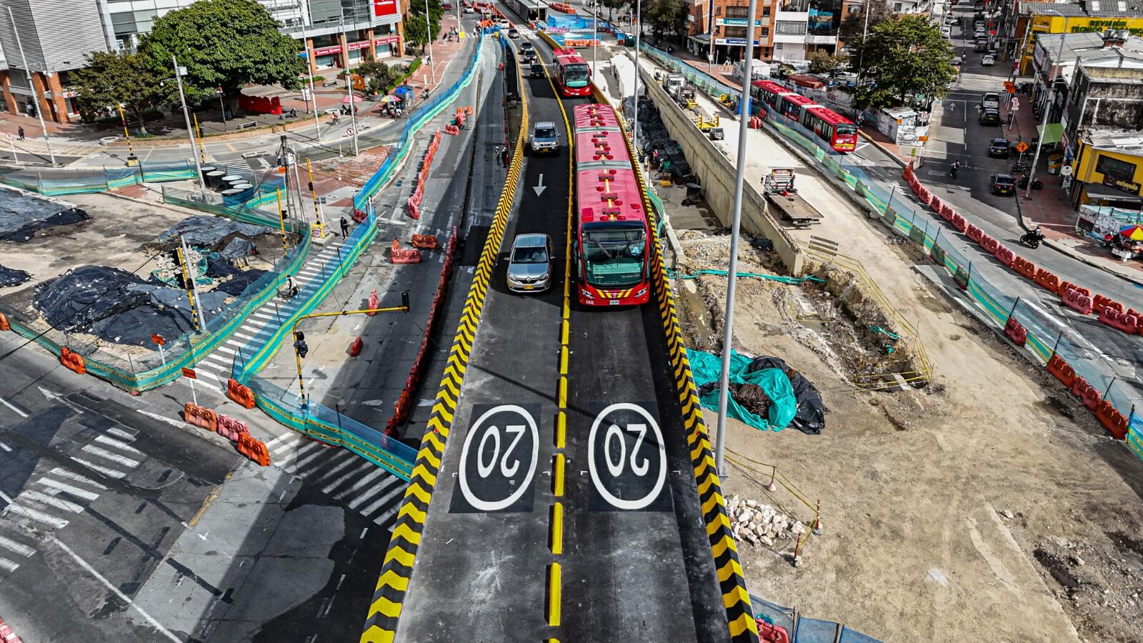 Troncal de la Avenida 68 en Bogotá. Foto: IDU.