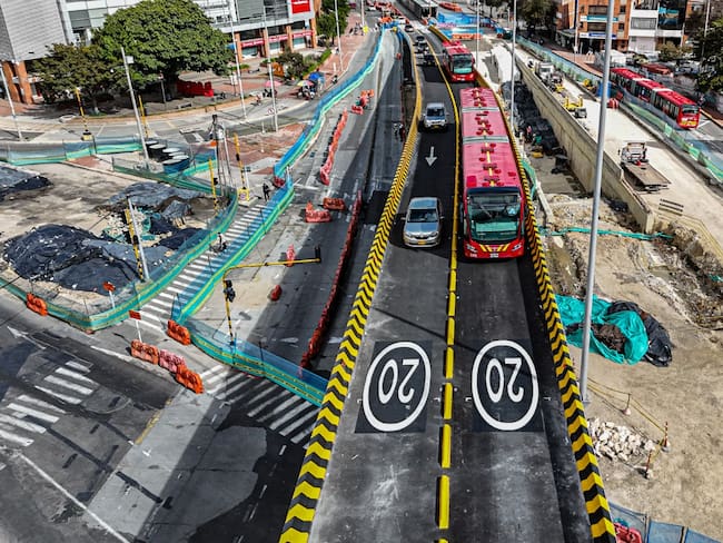 Troncal de la Avenida 68 en Bogotá. Foto: IDU.