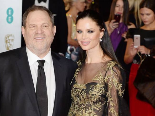 Georgina Chapman junto a Harvey Weinstein