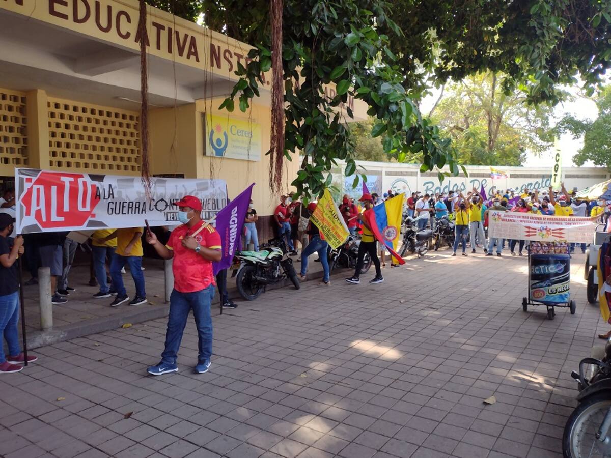 Docentes saldrán a protestar este viernes en Cartagena y municipios de Bolívar