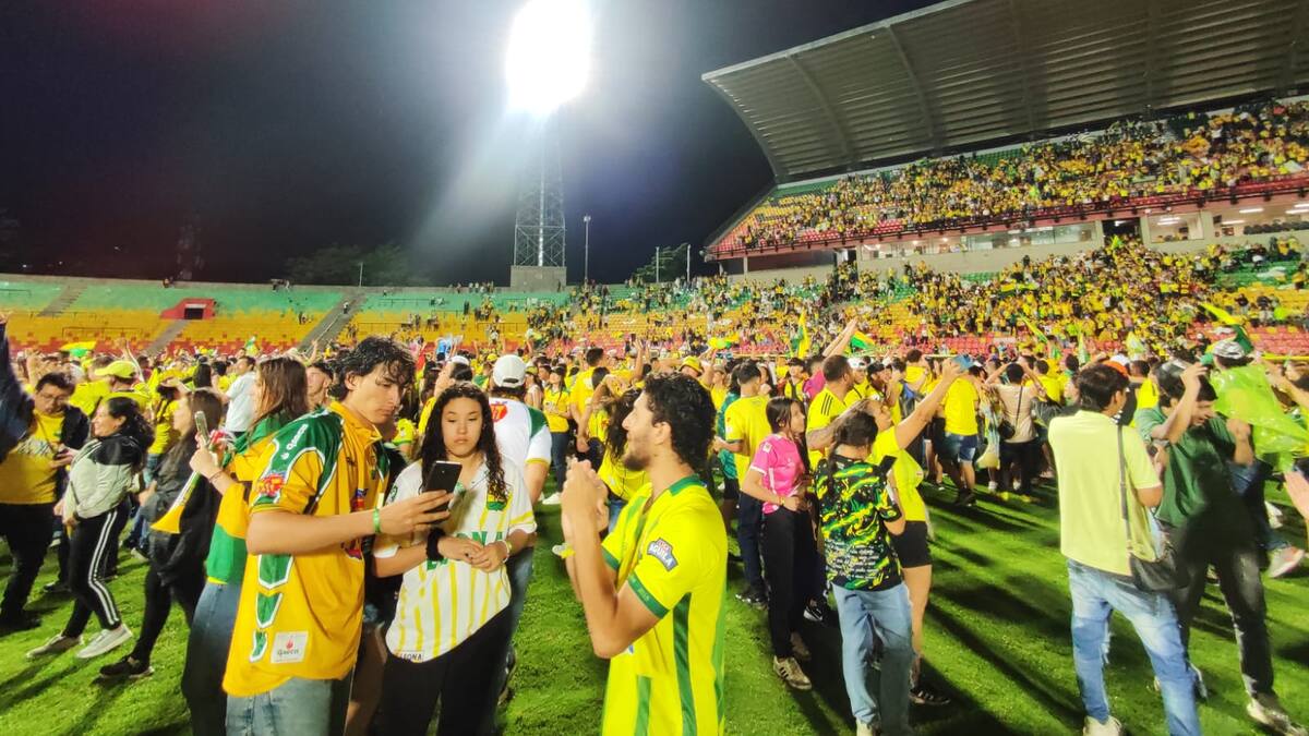 Seguidores del Atlético Bucaramanga.