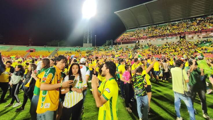 Seguidores del Atlético Bucaramanga.