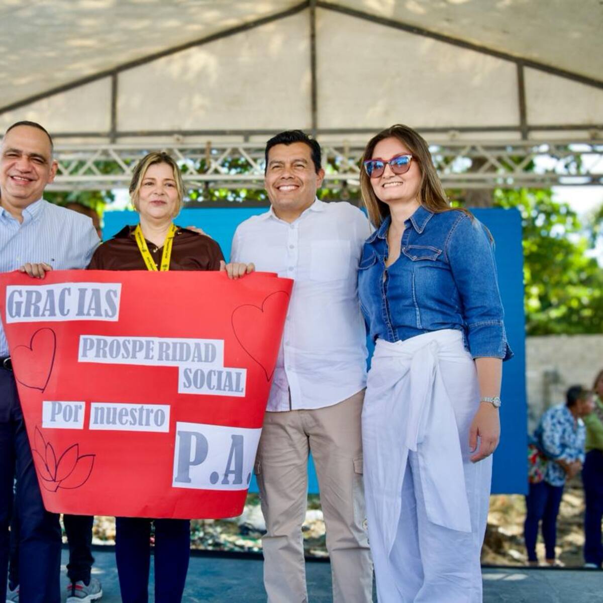 Instalación de la primera piedra del primer punto de abastecimiento solidario PAS en Santa Marta