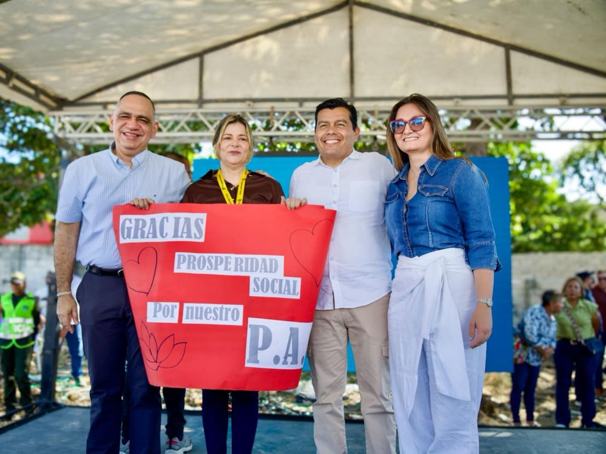 Instalación de la primera piedra del primer punto de abastecimiento solidario PAS en Santa Marta