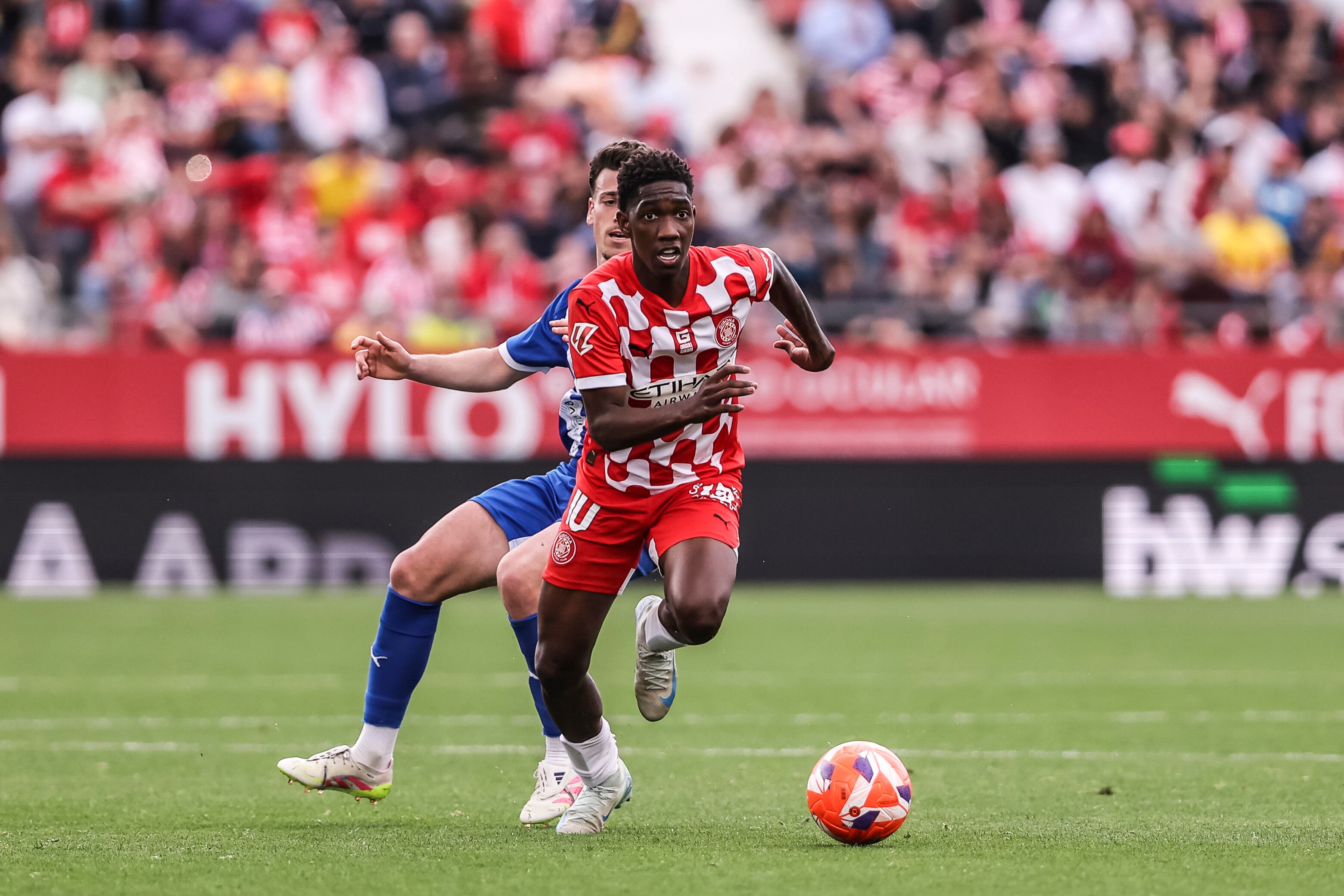 Yaser Asprilla, atacante del Girona FC. (Photo By Javier Borrego/Europa Press via Getty Images)