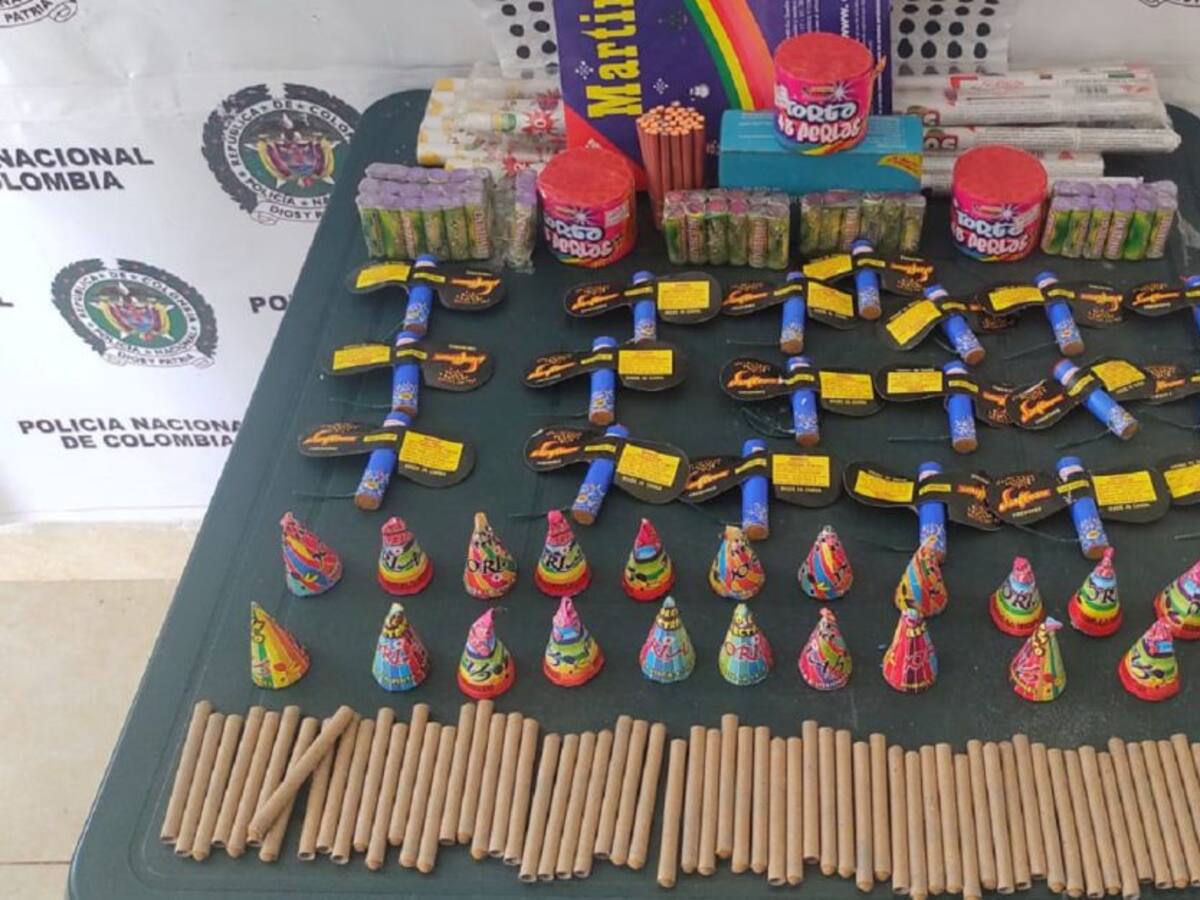 Policía de Bolívar intensifica operativos contra venta ilegal de pólvora