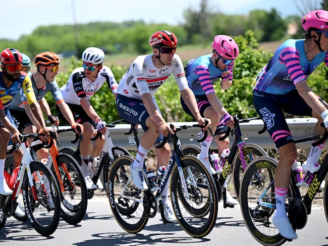 PLOVDIV, BULGARIA - MAY 10: Ayco Bastiaens of Belgium and Team Soudal Quick-Step competes during the 109th Giro d'Italia 2026, Stage 3 a 175km stage from Plovdiv to Sofia / #UCIWT / on May 10, 2026 in Plovdiv, Bulgaria. (Photo by Dario Belingheri/Getty Images)