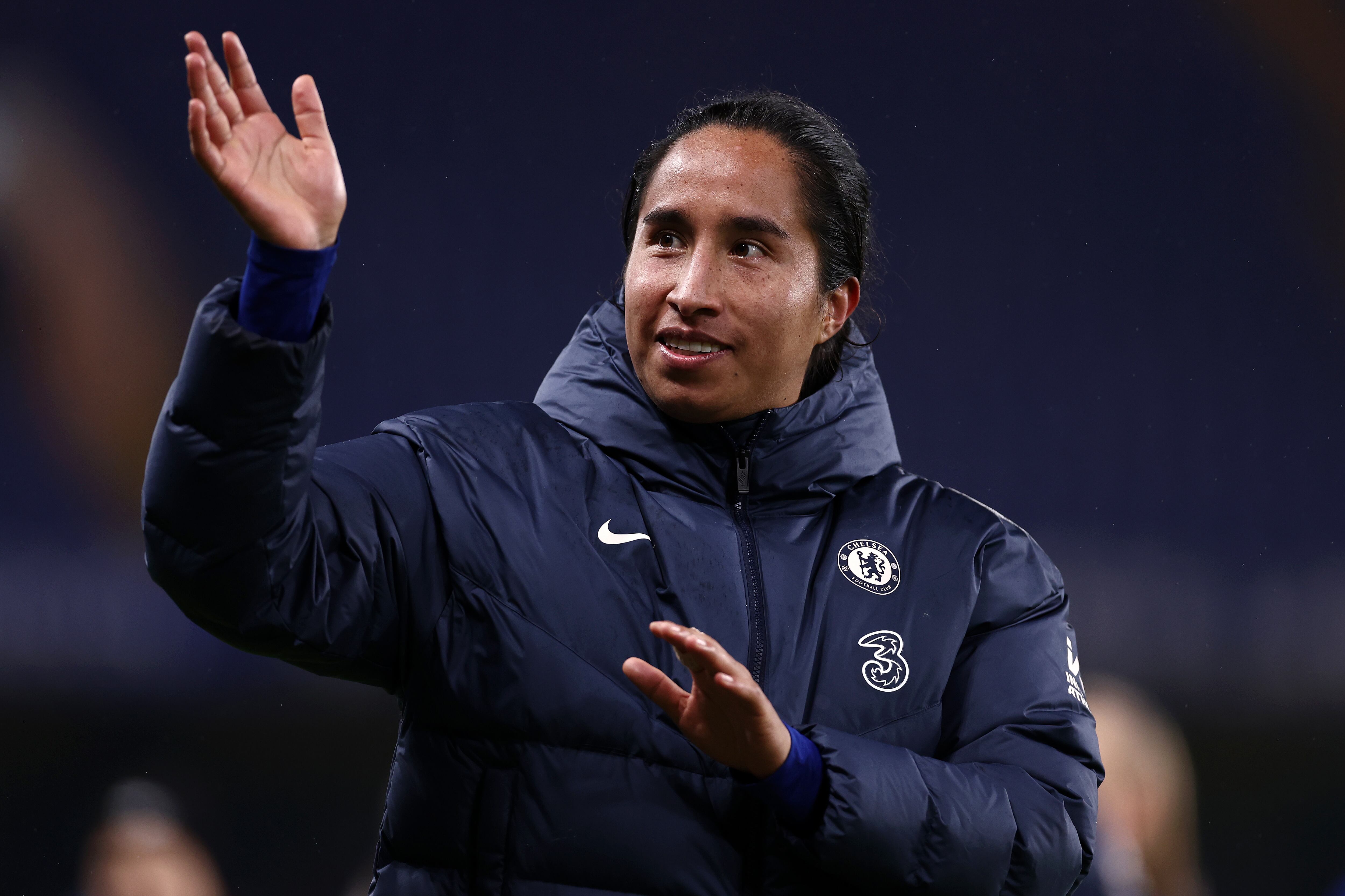 Mayra Ramírez, delantera colombiana del Chelsea. (Photo by Naomi Baker - The FA/The FA via Getty Images)