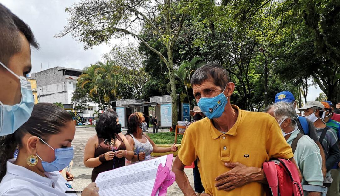 Vacunación contra el COVID-19 para habitantes de calle 