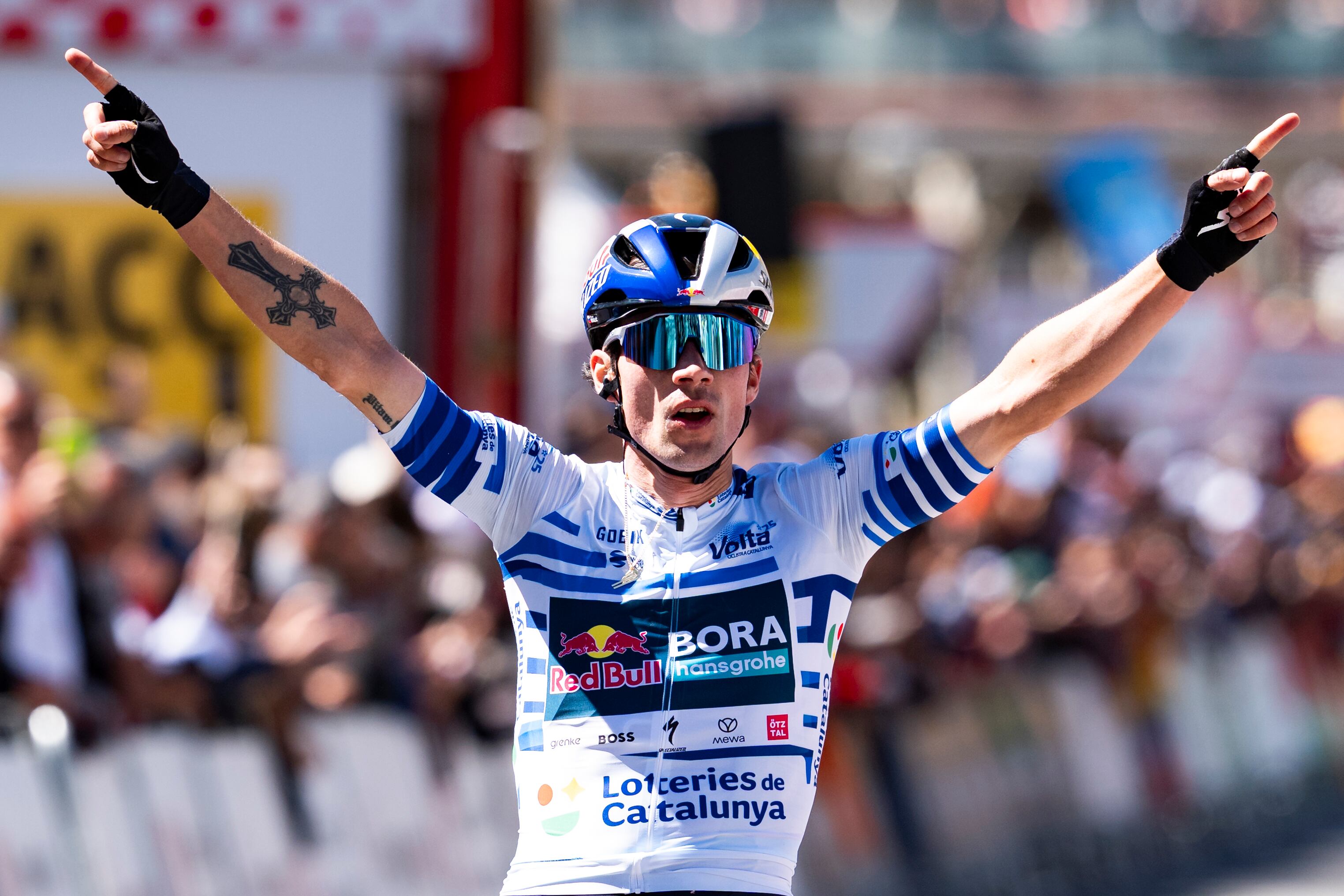 El esloveno Primoz Roglic (Red Bull) se adjudicó su segunda Volta Ciclista a Catalunya EFE/Siu Wu