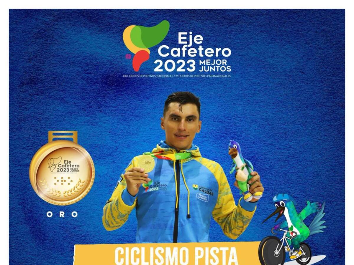 En los Juegos Nacionales, Caldas ganó otra medalla pero en la disciplina Ciclismo de Pista