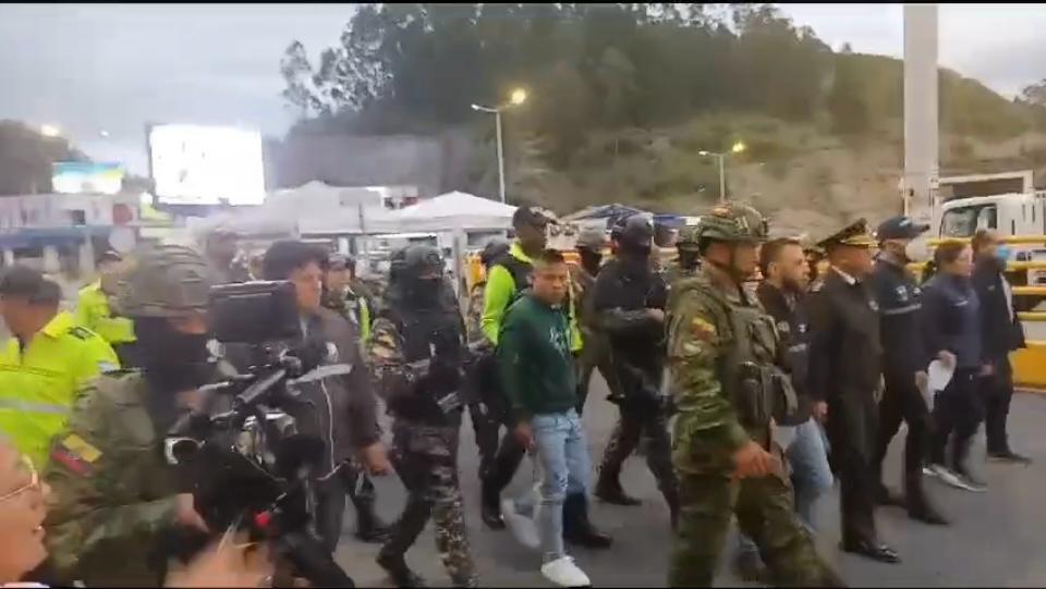 Capturado en Ecuador mediante circular azul de Interpol. Foto: Policía Nacional