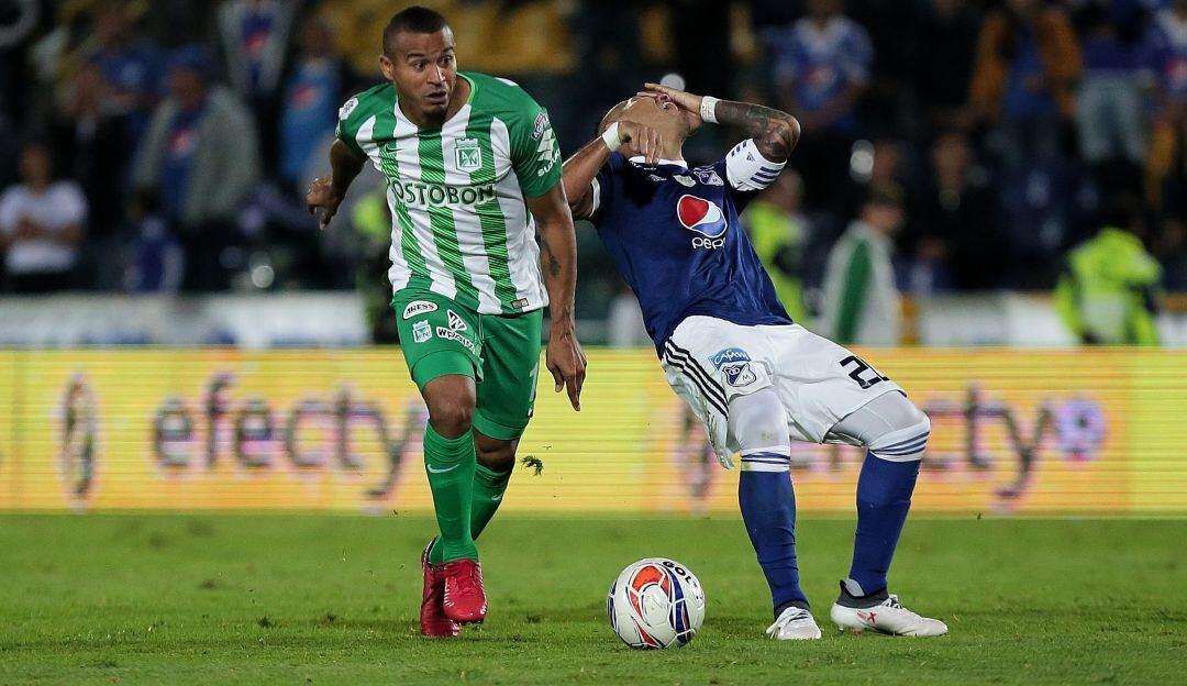 Macnelly Torres en un duelo ante Millonarios durante el 2018.