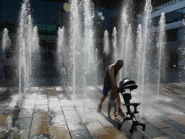 Efectos de la ola de calor en China.
(Foto:   GREG BAKER/AFP via Getty Images)