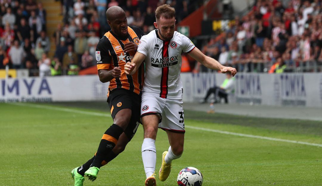 Óscar Estupiñán ha marcado siete goles con el Hull City en la presente temporada.