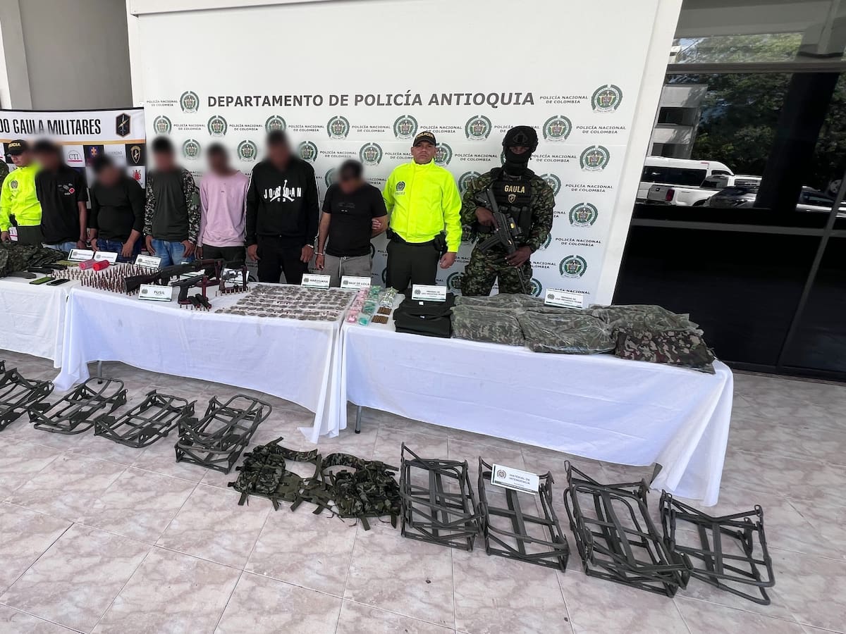 Desarticulan comisión del Clan del Golfo: caen alias ‘Chibolo’ y cinco de sus hombres en Antioquia