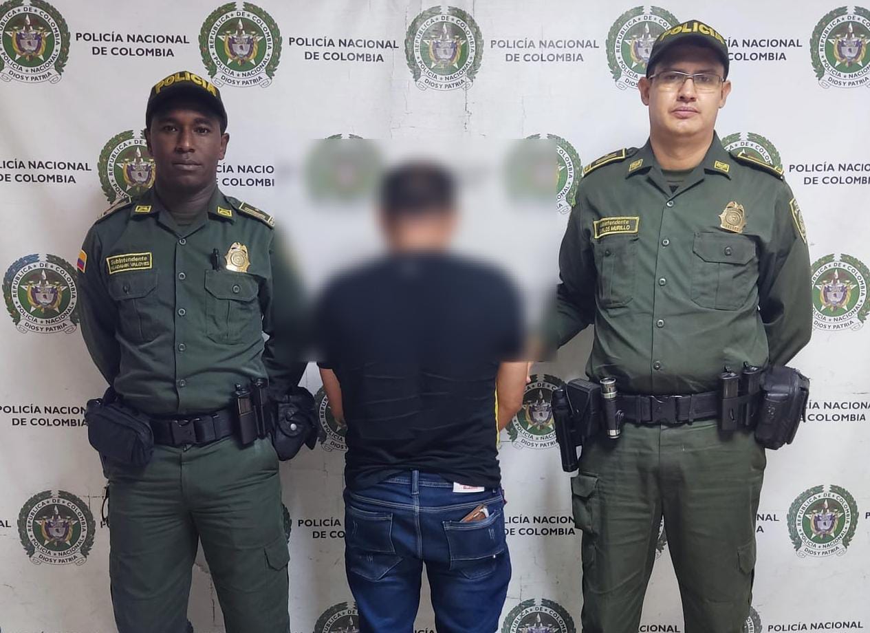 Taxista capturado por agredir a otro- foto policía Metropolitana