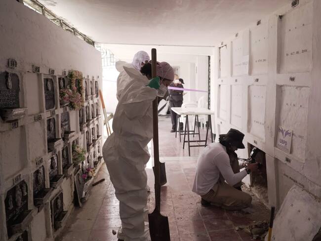 En el cementerio de El Santuario, en el 2021, se hizo un inventario de 36 cuerpos no identificados. Foto: Cortesía.
