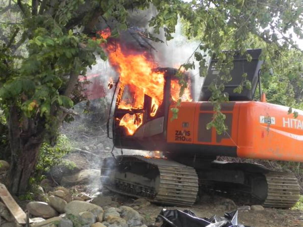 Minería ilegal en el Cauca sigue siendo golpeada por las autoridades