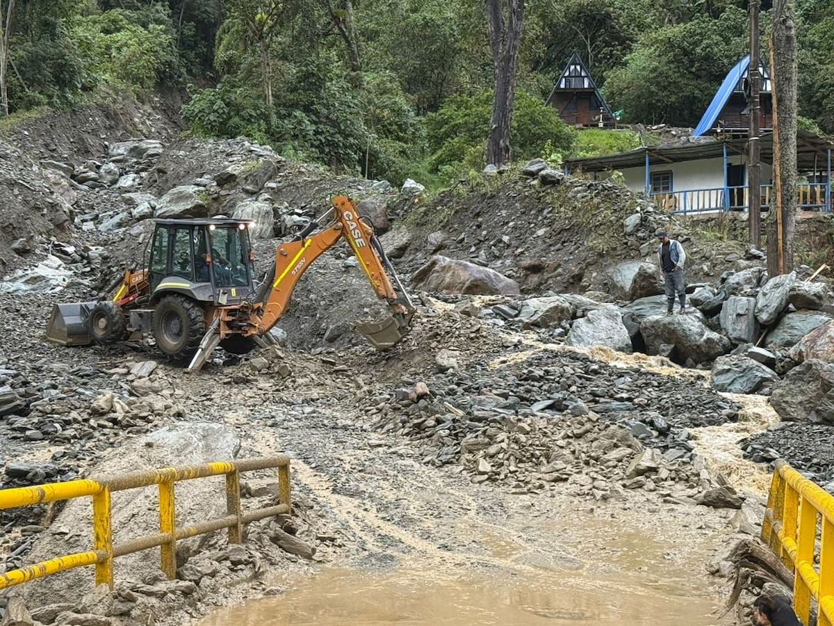 Fuerte aguacero ocasionó emergencia en el Cañón del Combeima en Ibagué