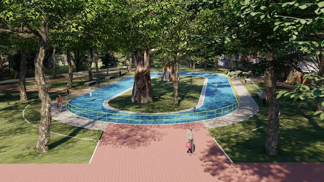 La obra de la nueva pista de iniciación de patinaje, iniciará el 01 de septiembre de 2026 y tendrá un tiempo de ejecución de tres meses. Foto Alcaldía de Neiva