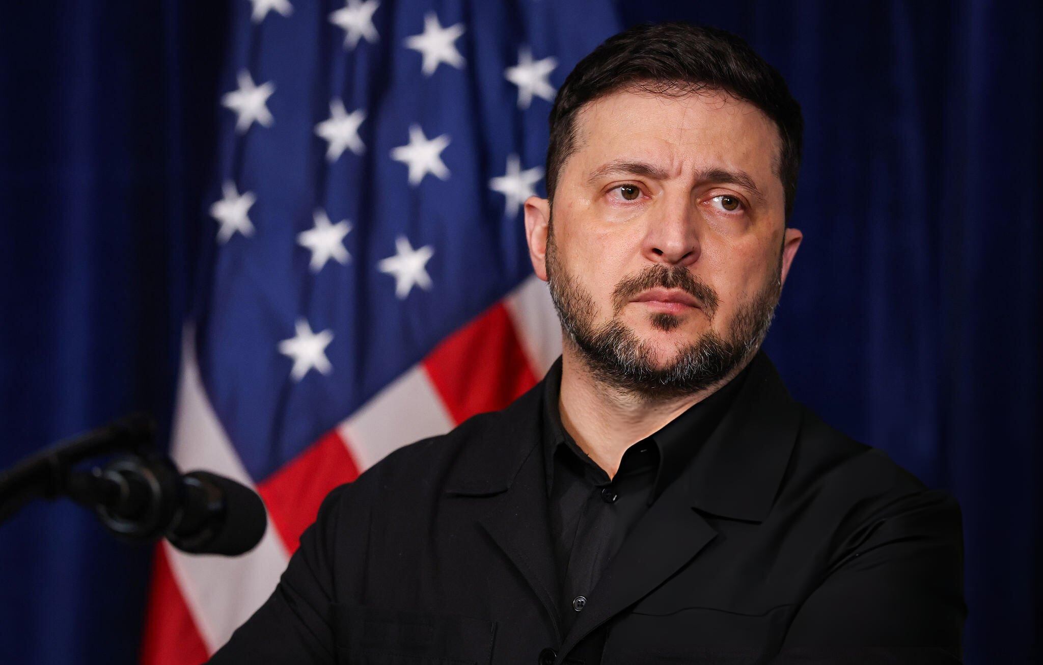 El presidente Volodímir Zelenski en Washington el 28 de diciembre de 2025. FOTO: Joe Raedle/Getty Images