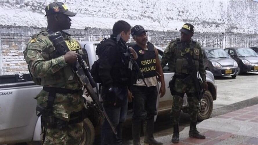Ejército rescató a hombre secuestrado en El Tambo, Cauca. Foto: Ejercito Nacional