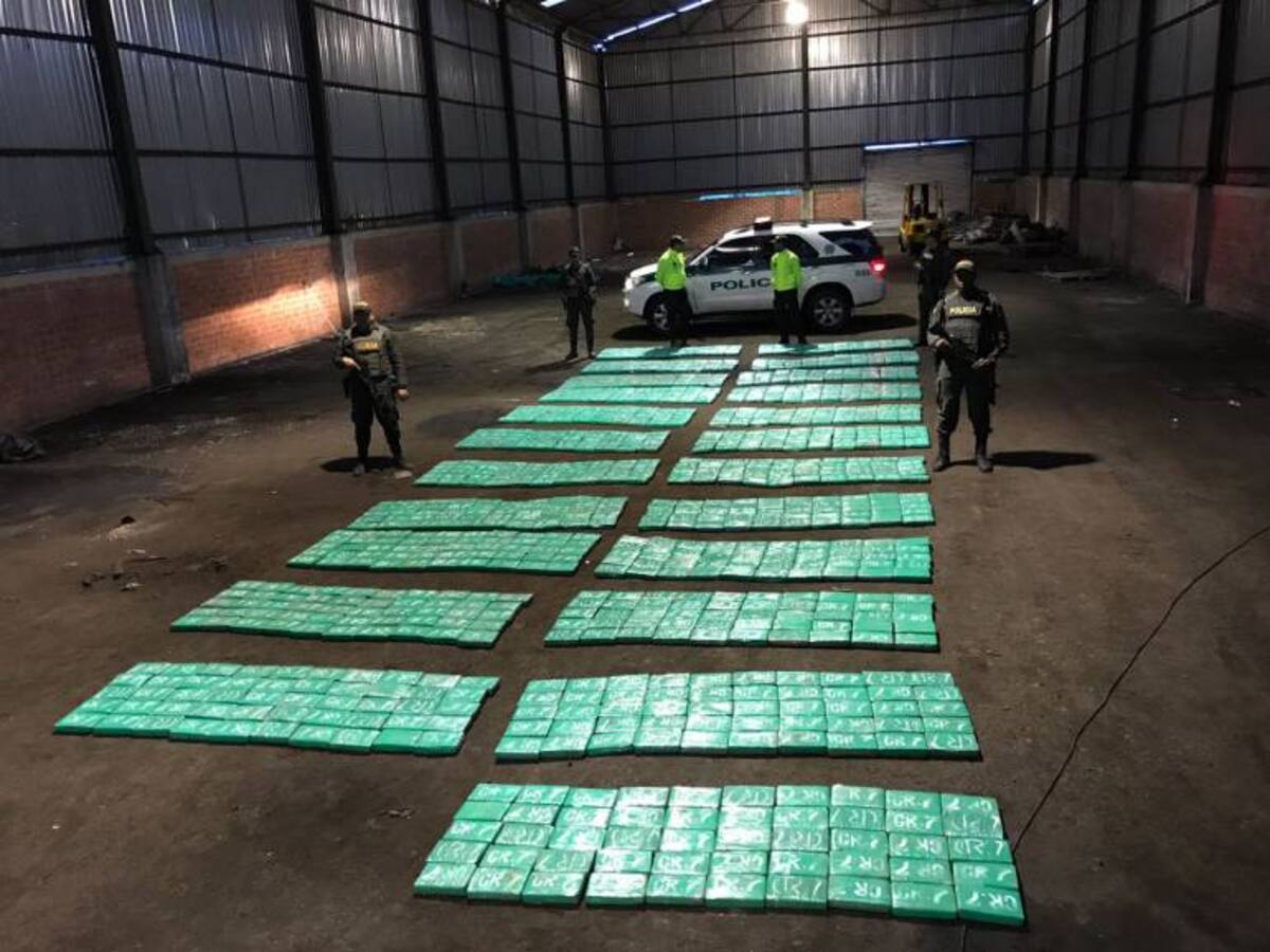 Incautan más de 1.100 kilos de cocaína en Buenaventura
