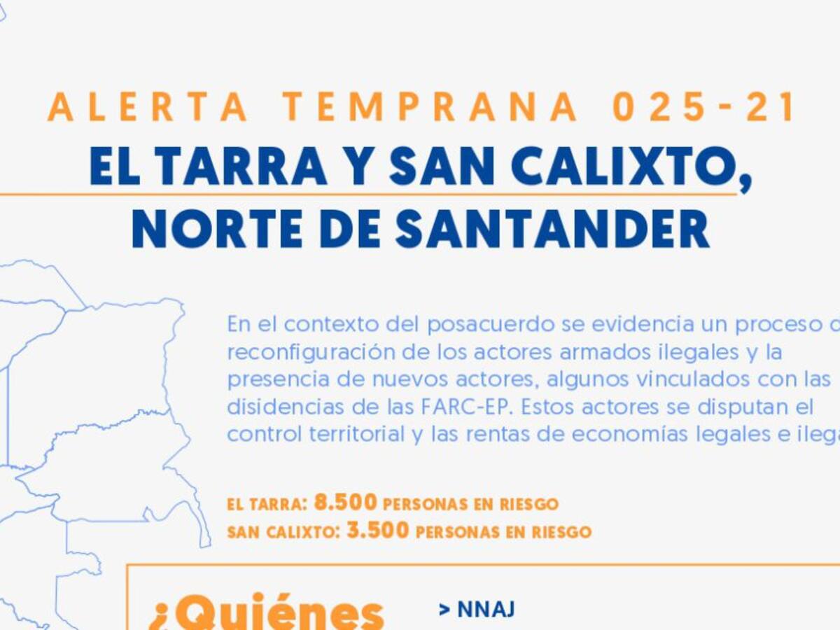 12.000 personas en riesgo en San Calixto y El Tarra, Norte de Santander
