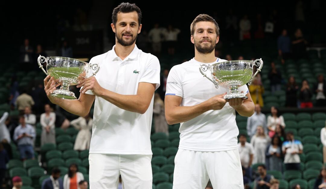 Los croatas festejan con su primer título de Grand Slam.