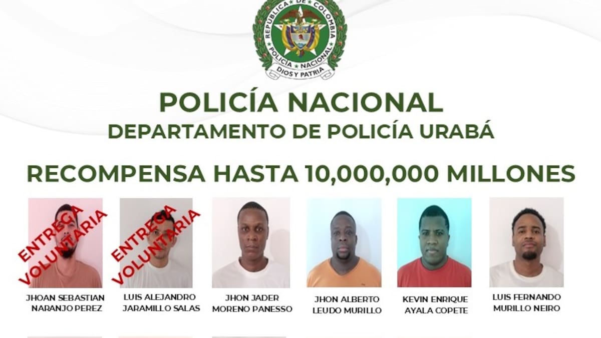 Ya se han entregado dos de los 17 fugados de la cárcel de Apartadó