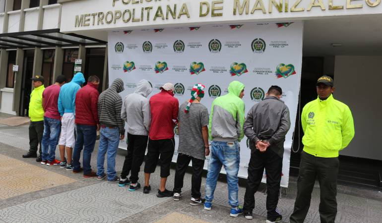 Capturados por hurto en Manizales 