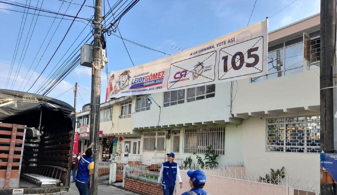 Desmonte publicidad ilegal Ibagué