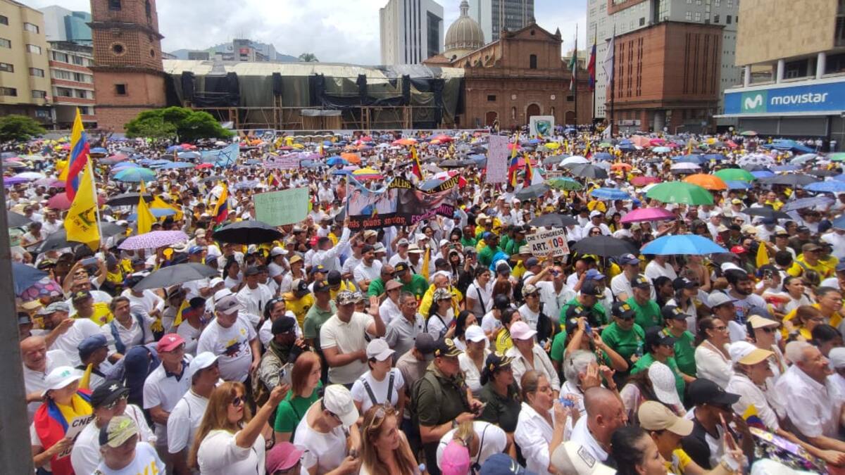 Movilización en Cali durante el Paro Nacional este 28 de mayo