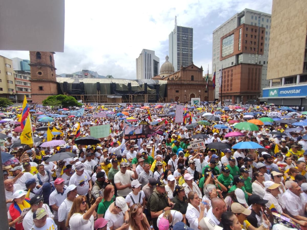 Movilización en Cali durante el Paro Nacional este 28 de mayo
