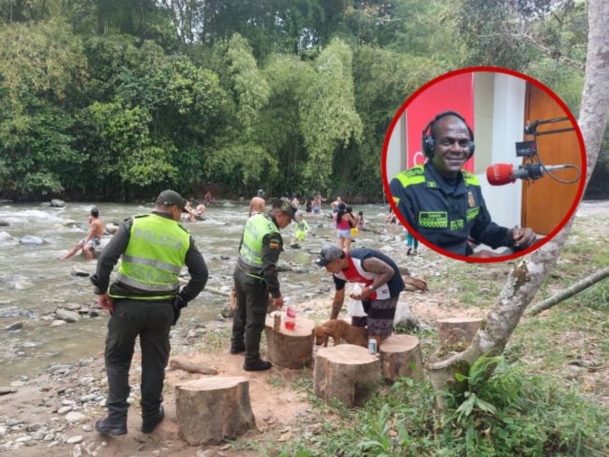 ¿Qué acciones adelanta la Policía de Turismo en el Quindío a las orillas de los ríos?